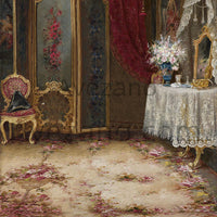 Avezano Elegant Room Oil Painting Style Photography Backdrop