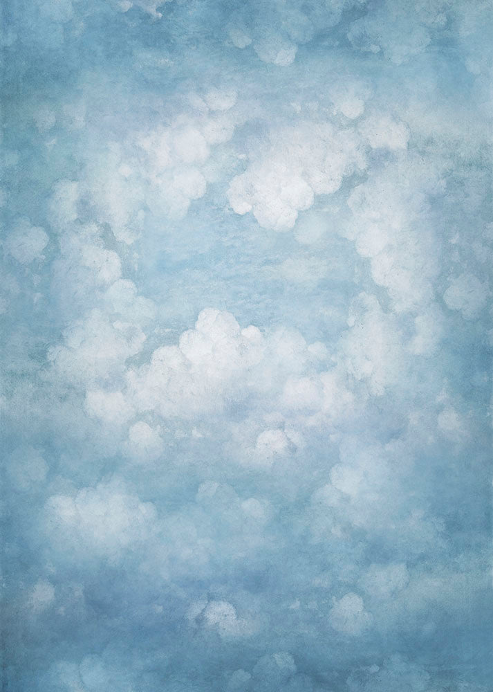 Avezano Blue Cloud Abstract Fine Art Photography Backdrop-AVEZANO