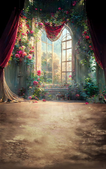 Avezano Rose Room Window Backdrops For Photography-AVEZANO