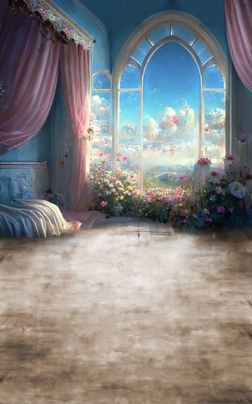 Avezano Fairyland princess room Window Backdrops For Photography-AVEZANO