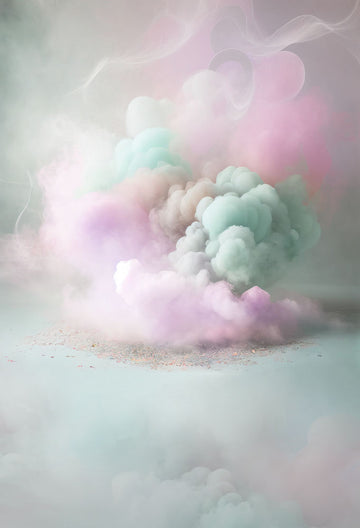 Avezano Colored cloud Art FlowersPortrait Photography Backdrop-AVEZANO