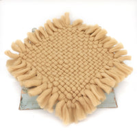 Avezano Thick Wool Braided Square Decoration Photoshoot Props