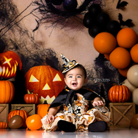 Avezano Devil'S Pumpkins Halloween Backdrop for Photography-AVEZANO