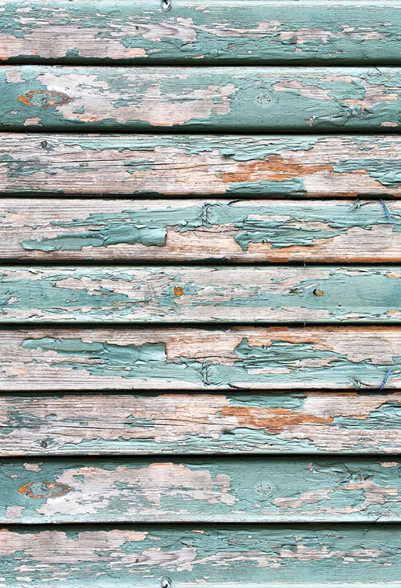 Avezano Retro Peeling Blue Paint Wood Backdrop Photography-AVEZANO