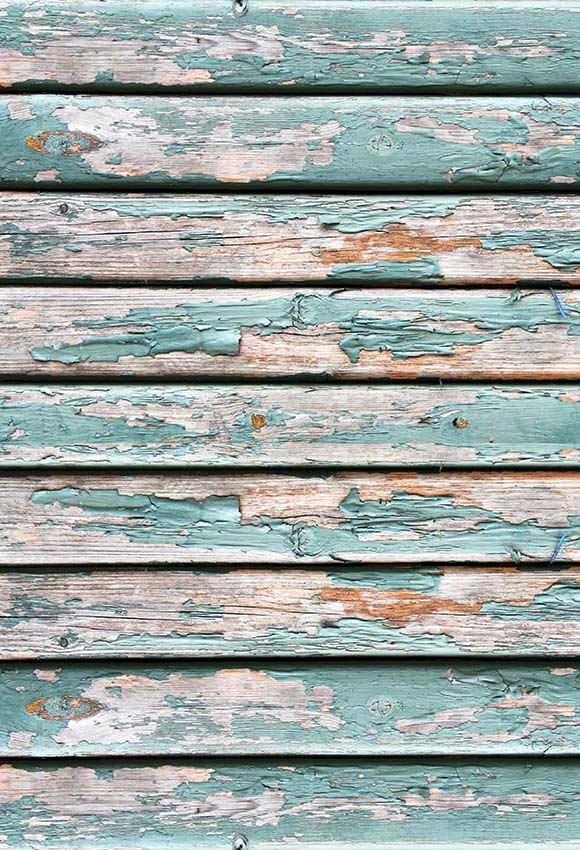 Avezano Retro Peeling Blue Paint Wood Backdrop Photography-AVEZANO