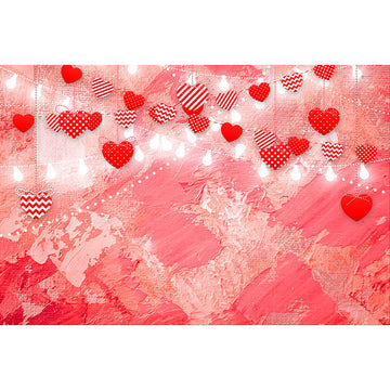 Avezano Red And Pink Love Heart Valentine'S Day Photography Backdrop-AVEZANO