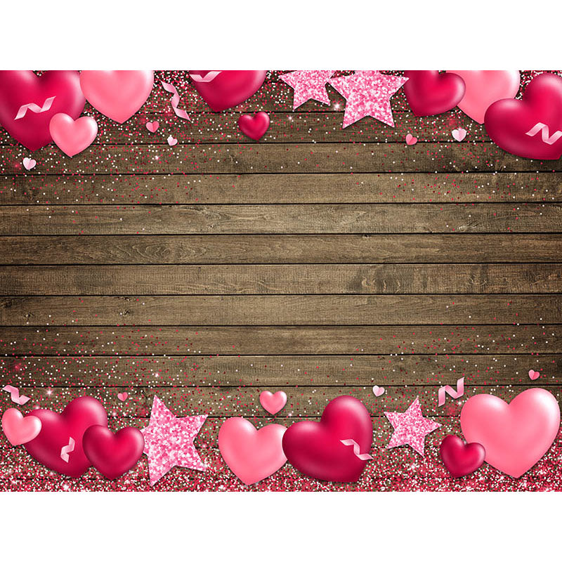 Avezano Love Hearts On The Wood Valentine&