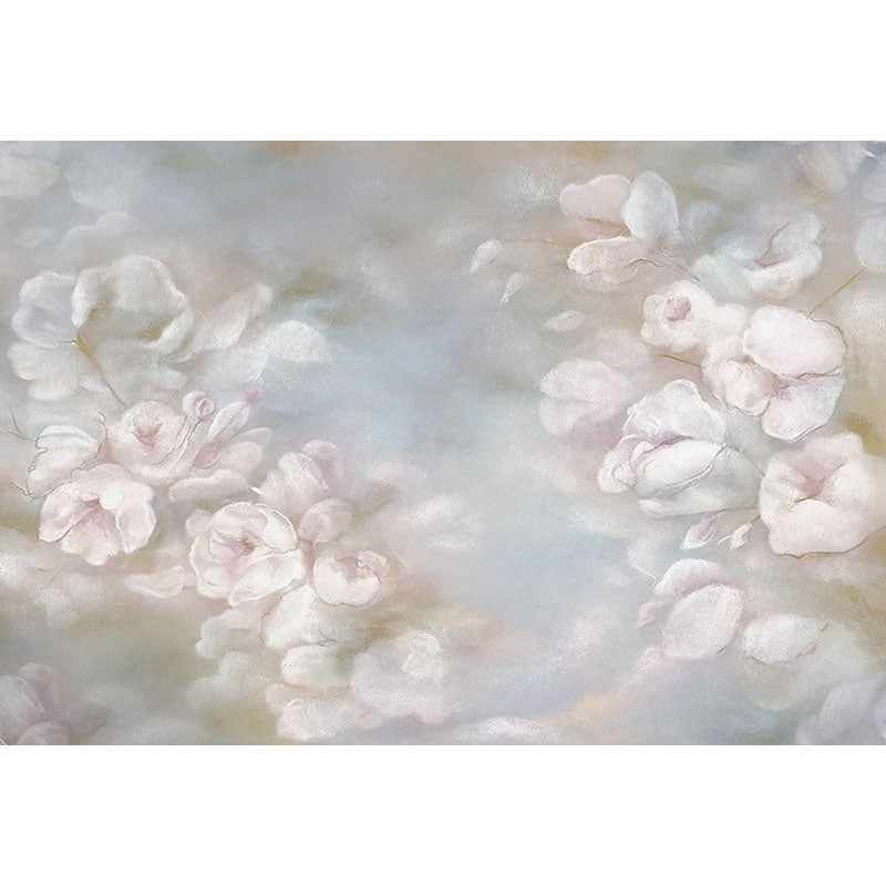 Avezano Hand Painted Flowers Photography Backdrop