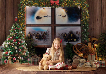 Avezano Christmas Decoration in The House Photography Backdrop-AVEZANO