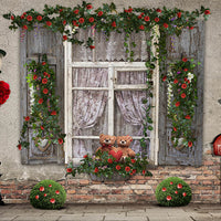 Avezano Valentine's Day Rose Window Sill 2 pcs Set Backdrop