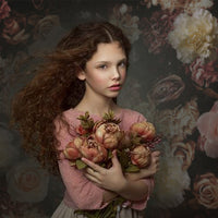 Avezano Retro Fine Art Flowers Backdrop For Photography-AVEZANO