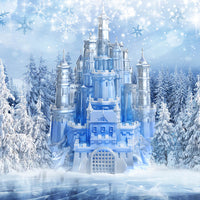 Avezano Various styles of Frozen castle Winter Snow Photography Backdrop
