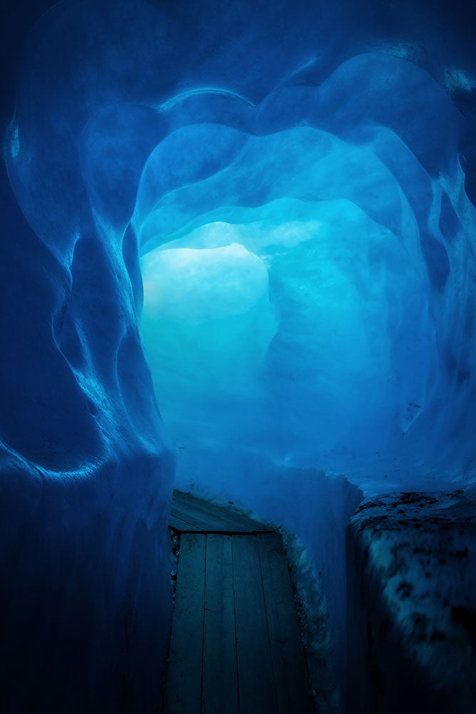 Avezano Blue Mystery Cave Scene Photography Backdrop-AVEZANO