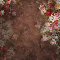 Avezano Pink Fine Art Floral Portrait Photography Backdrop