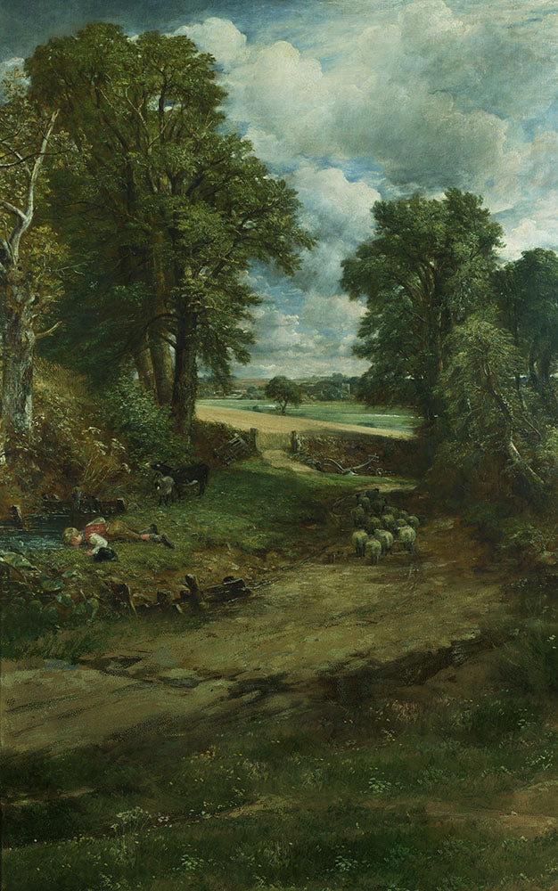 Avezano Retro Boy Drinking Water Oil Painting Photography Backdrop-AVEZANO