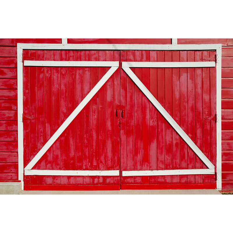 Avezano Red Wood Door Backdrop For Portrait Photography-AVEZANO