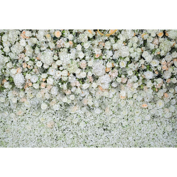 Avezano White Rose Wall Floral Backdrop For Wedding Photography-AVEZANO