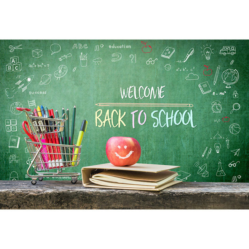 Avezano The Blackboard Draw And Words Photography With Stationery Backdrop For Back To School-AVEZANO
