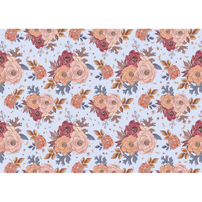 Avezano Handpainted Floral Repeating Pattern Photography Backdrop-AVEZANO