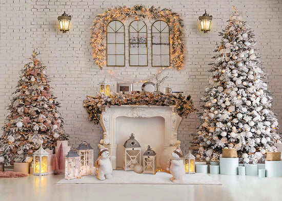 Avezano Christmas Tree Doll Indoor 2 pcs Set Backdrop