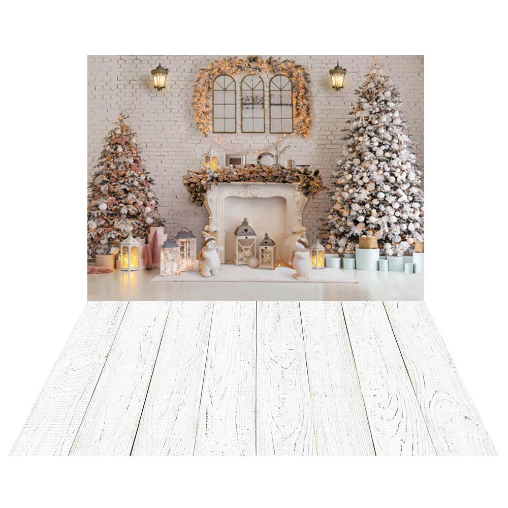 Avezano Christmas Tree Doll Indoor 2 pcs Set Backdrop-AVEZANO