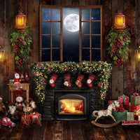 Avezano Christmas Fireplace Room Set