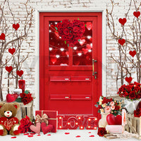 Avezano Gifts and Roses 2 pcs Valentine's Day Set Backdrop