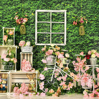 Avezano Spring Window Forest Photography Backdrop Room Set-Backdrop-Avezano-AVEZANO