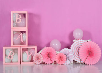 Avezano Pink Baby Backdrop For Photography Designed By Gwen Studio-AVEZANO