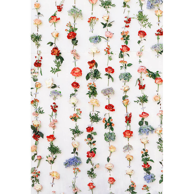 Avezano Multiple Flowers Floral Backdrop For Photography-AVEZANO