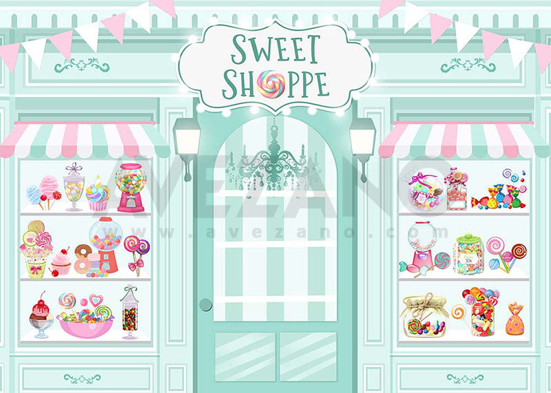 Avezano Sweet Shoppe Birthday Party Photography Background-AVEZANO