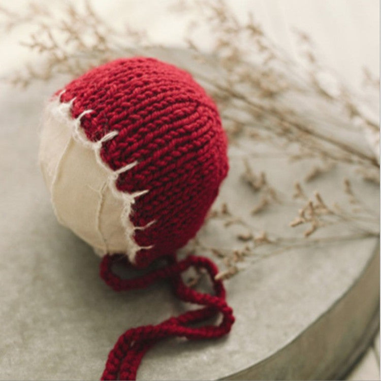 Avezano Baby Red Hat Newborn Baby Wrap Photography Props