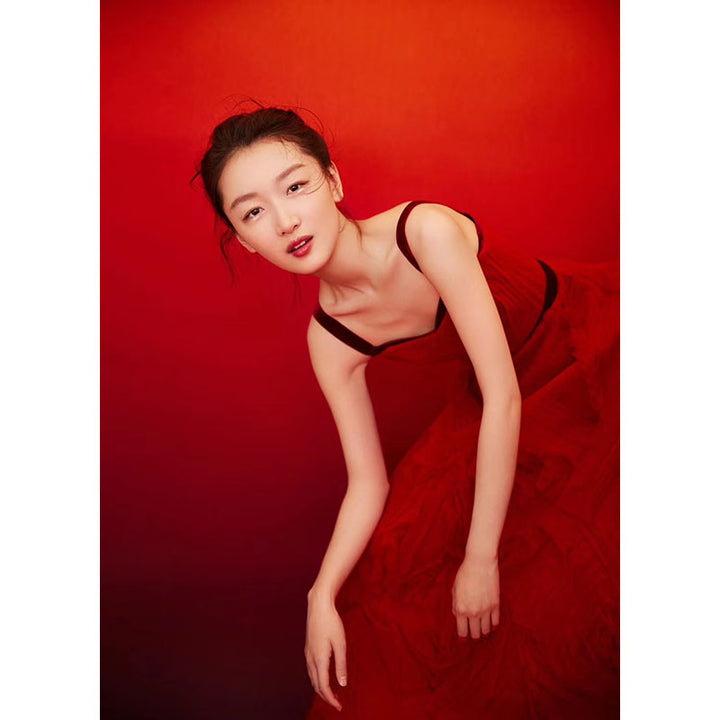 Avezano Red Fades To Black Gradient Backdrop For Portrait Photography-AVEZANO