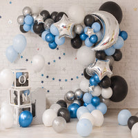 Avezano Moon And Star Balloons Decoration Backdrop For Photography