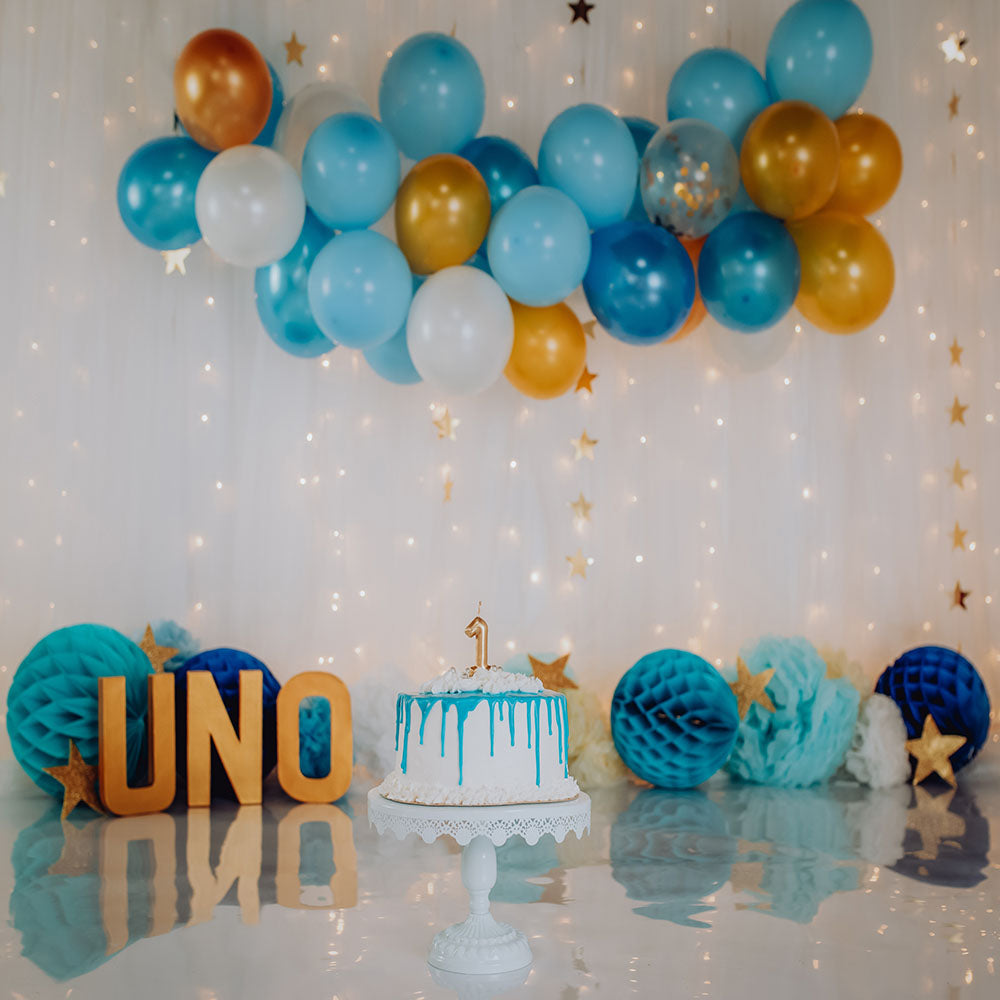 Avezano Star Balloon Cake Decoration Backdrop For Photography