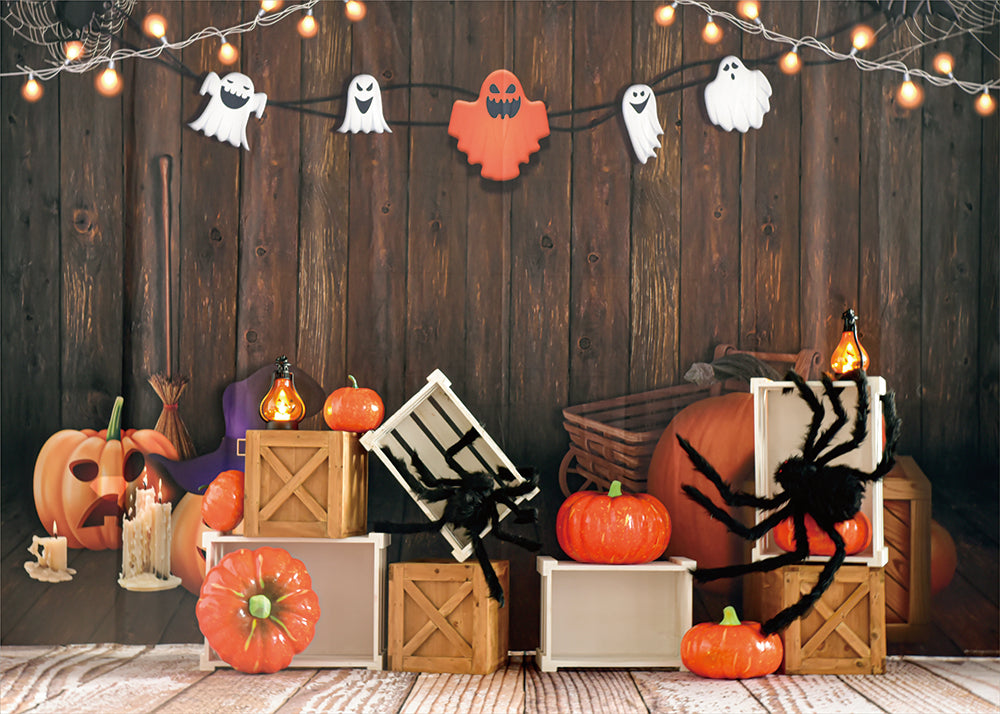Avezano Spider Halloween Backdrop for Photography-AVEZANO