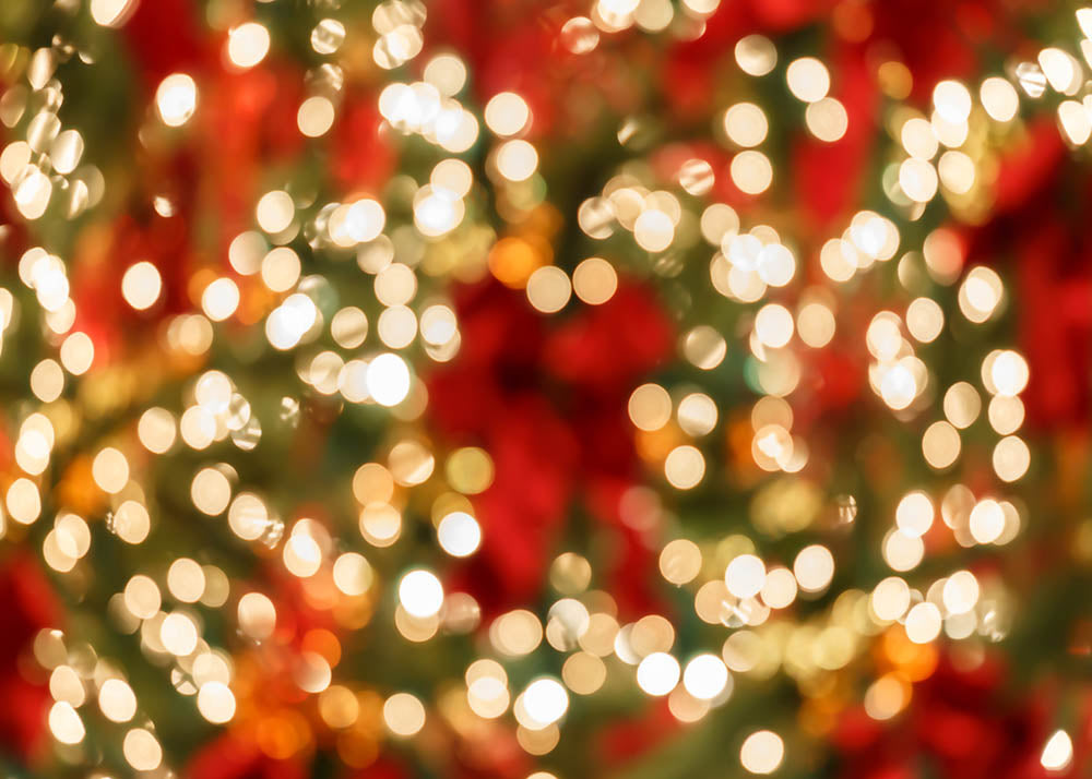 Avezano Christmas Theme Red Green Shiny Bokeh Photography Backdrop-AVEZANO
