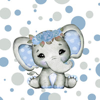Avezano Elephant/ Polka Dot (Multi-color Options) Photography Backdrop Designed By Christy Faulkner-AVEZANO