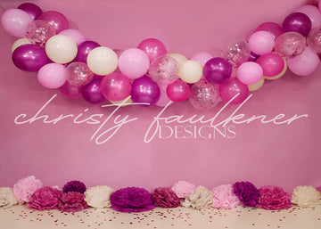 Avezano Violet Balloons Photography Backdrop Designed By Christy Faulkner-AVEZANO