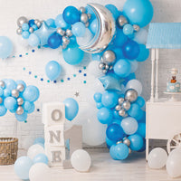 Avezano Blue Balloons Cakesmash Backdrop For Photography-AVEZANO