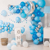 Avezano Blue Balloons Cakesmash Backdrop For Photography