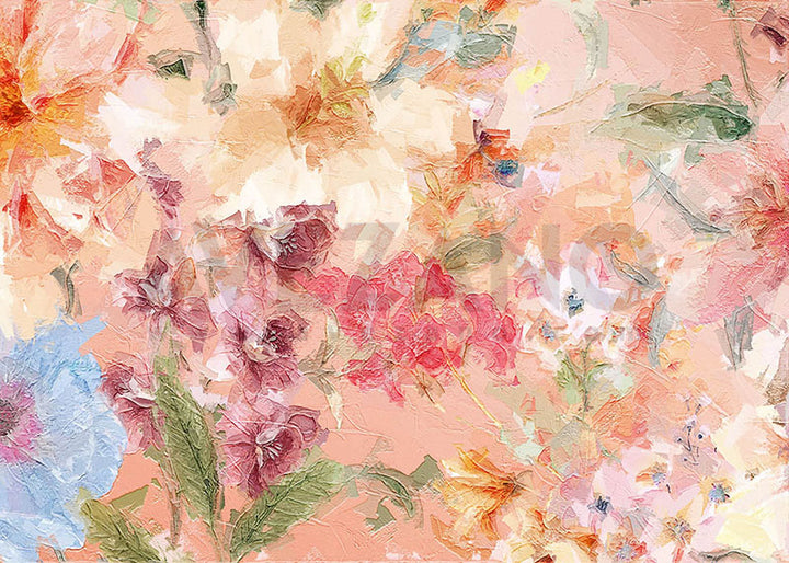 Avezano Artistic Flowers Oil Painting Photography Background-AVEZANO