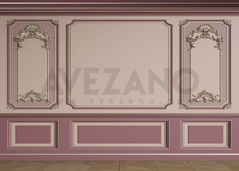 Avezano Pink Elegance Wall Window Photography Backdrop-AVEZANO