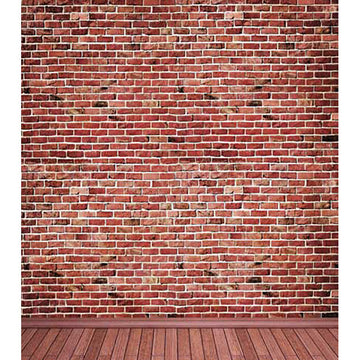 Avezano Red Brick Wall Texture Backdrop With Wood floor For Portrait Photography-AVEZANO