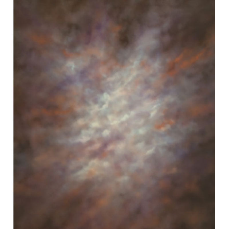 Avezano Black Doped Orange Smoke Hazy Abstract Texture Old Master Backdrop For Photography-AVEZANO