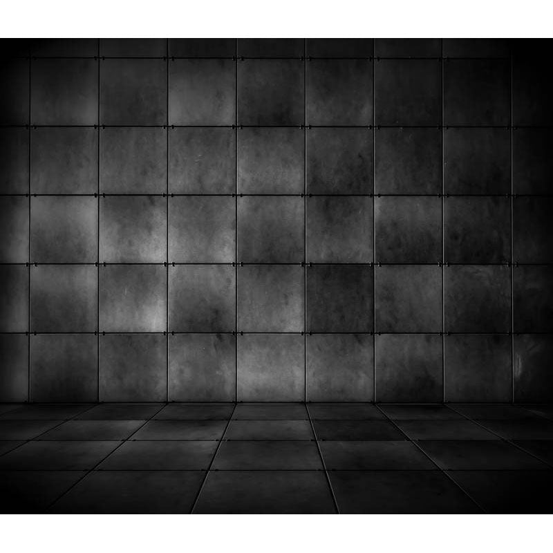 Avezano Black And Gray Square Brick Walls Texture Photography Backdrop-AVEZANO