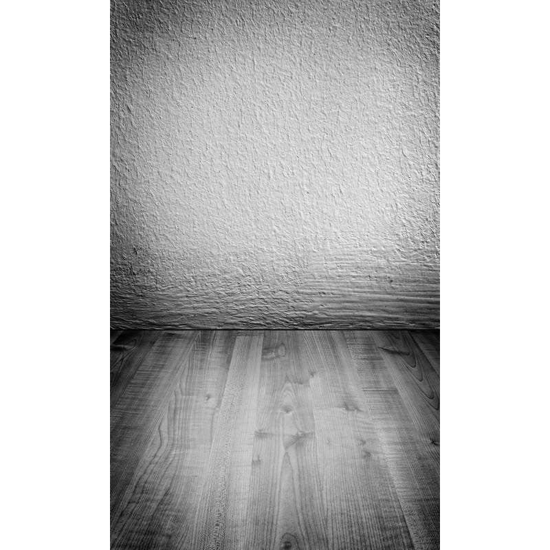 Avezano Gray Tone The Painted Wall Texture Backdrop With Vertical Version Wood Floor For Photography-AVEZANO