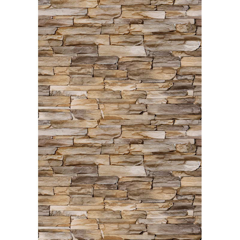 Avezano Irregular Khaki Brick Wall Texture Backdrop For Photography-AVEZANO