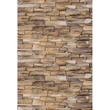 Avezano Irregular Khaki Brick Wall Texture Backdrop For Photography-AVEZANO
