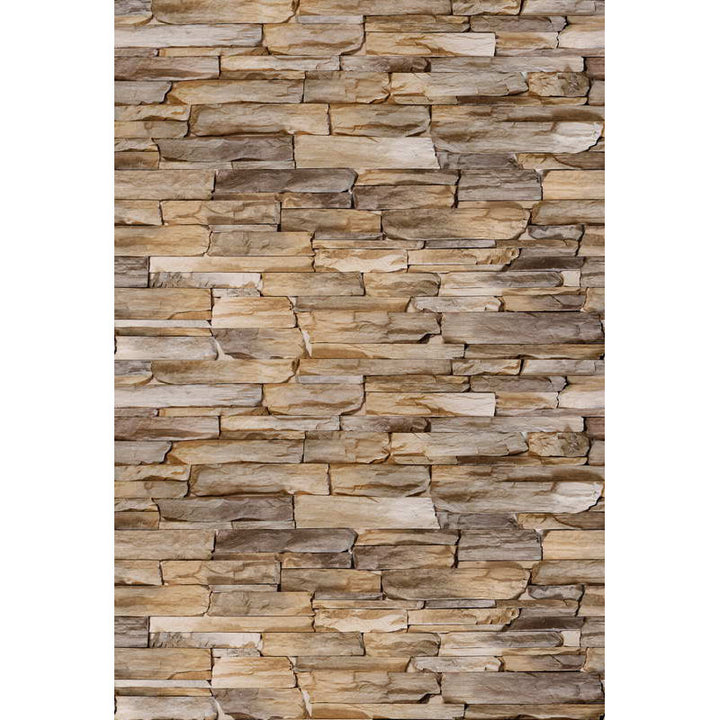 Avezano Irregular Khaki Brick Wall Texture Backdrop For Photography-AVEZANO